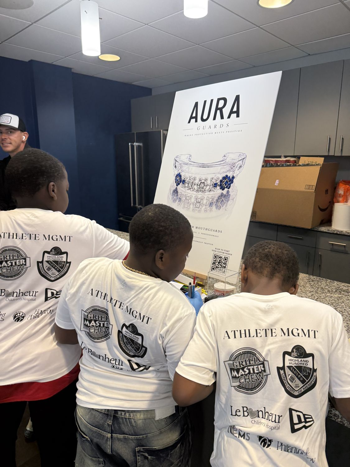 Young people at a hands-on product demo